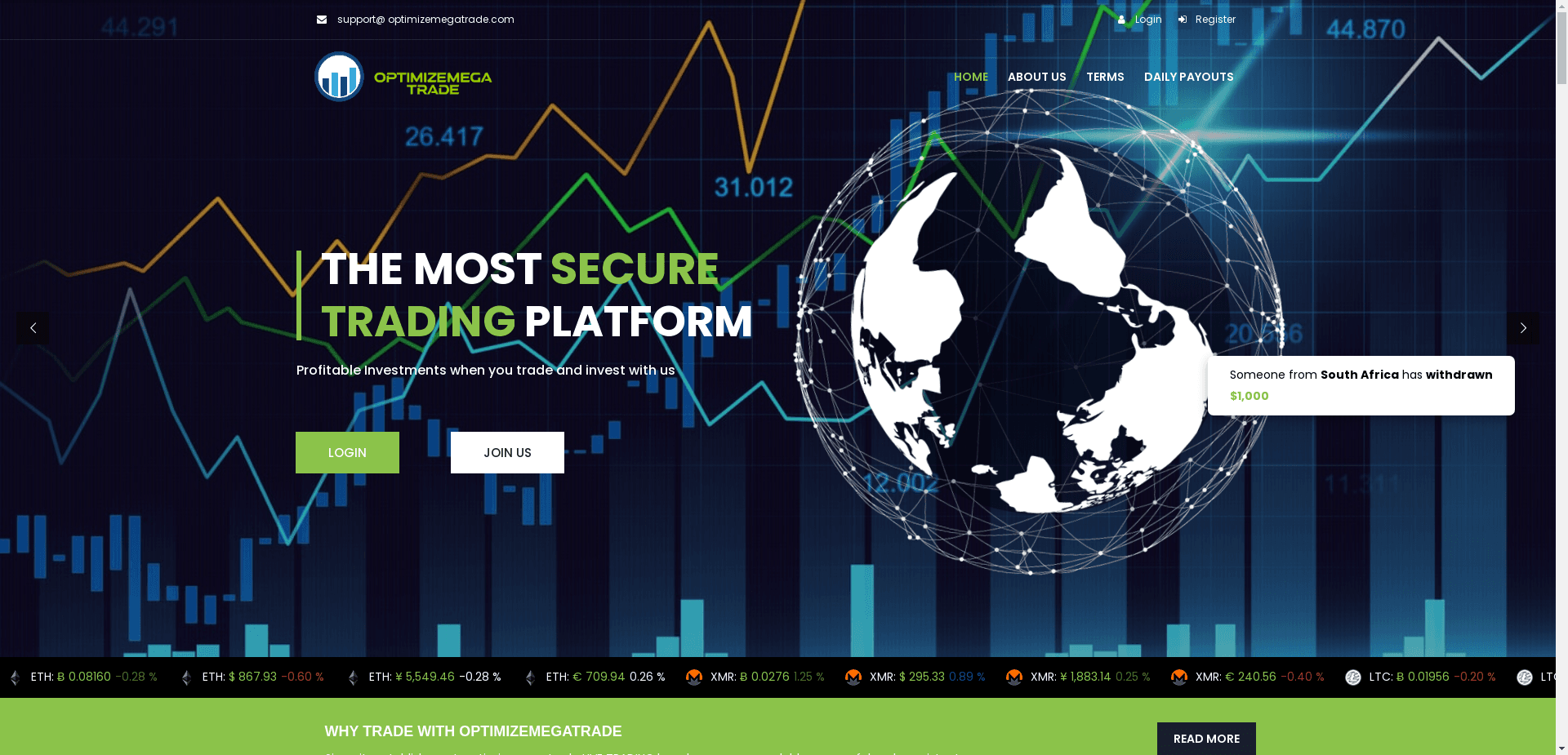 Optimizemegatrade отзывы и обзор. Развод, лохотрон или правда. Только честные и правдивые отзывы на Baxov.Net