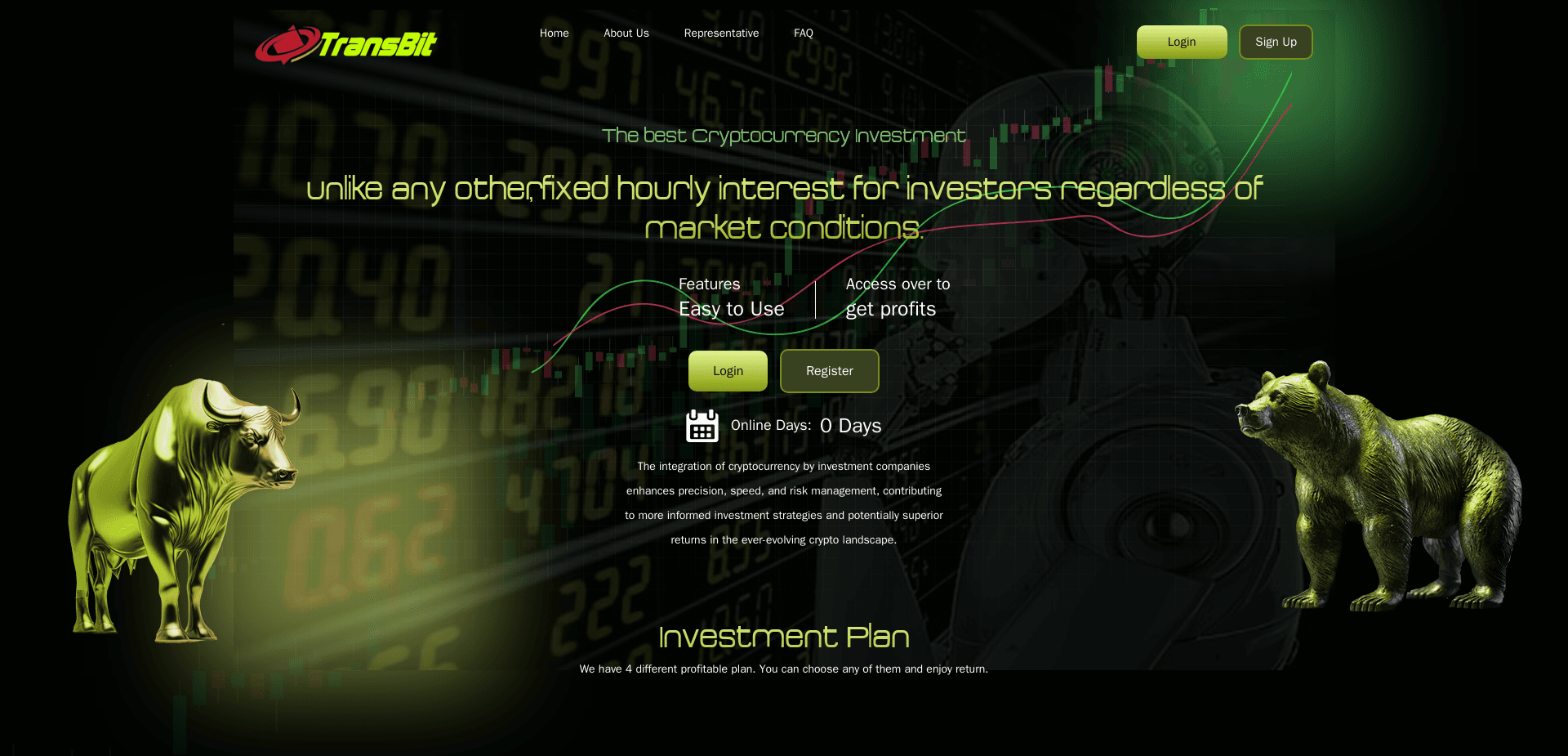 Screenshot for transbit.pro - 0
