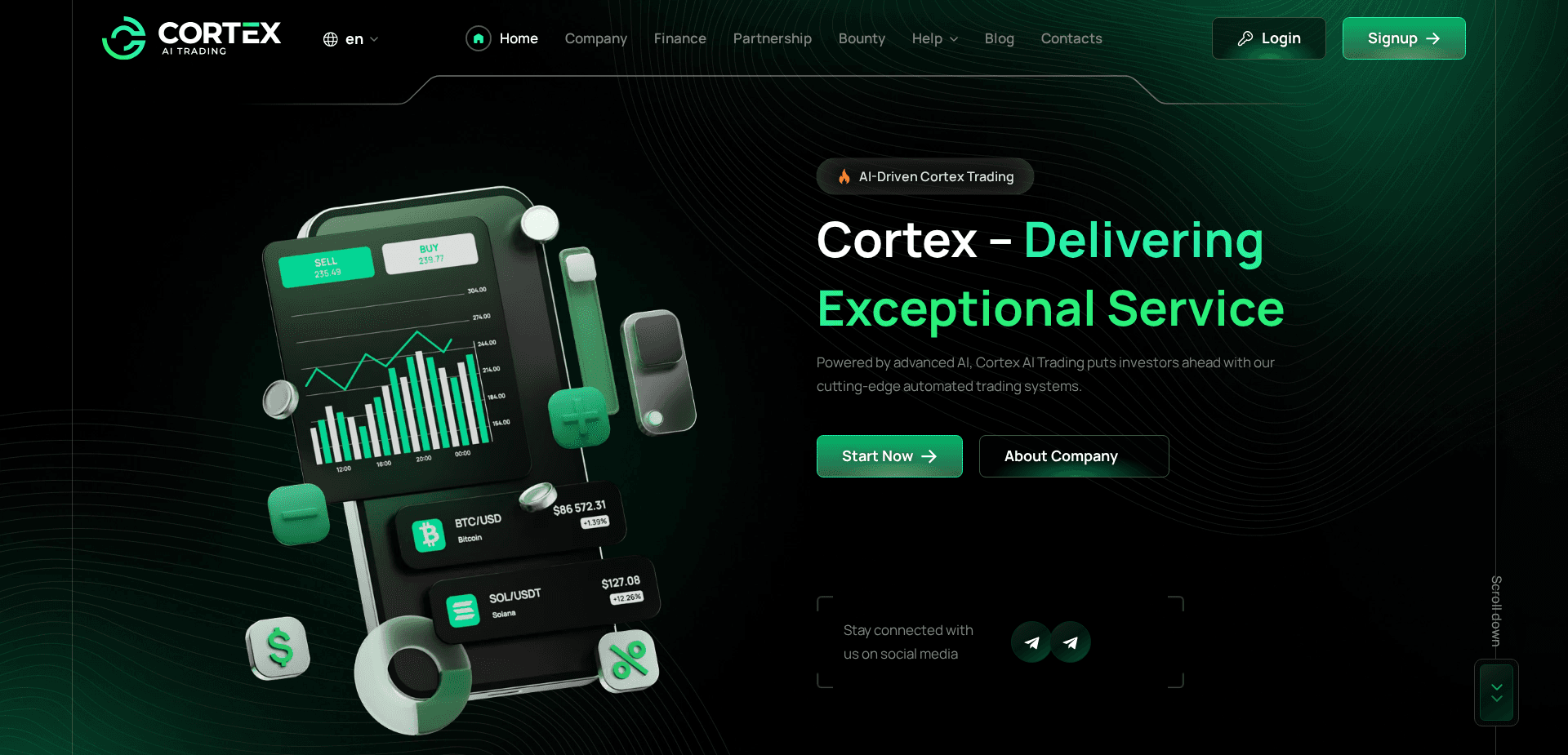 Screenshot for cortextradz.com - 0