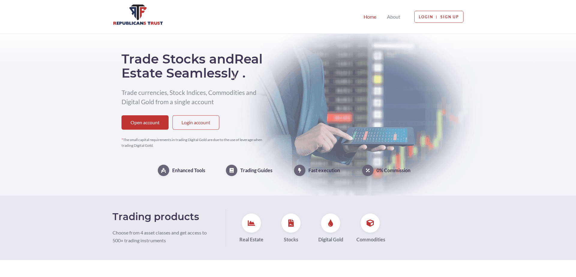 Screenshot for republicanstrust.org - 1