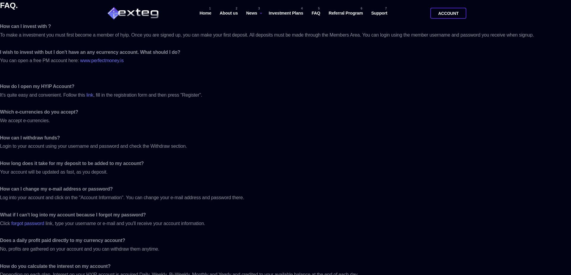 Screenshot for exteg.com - 0