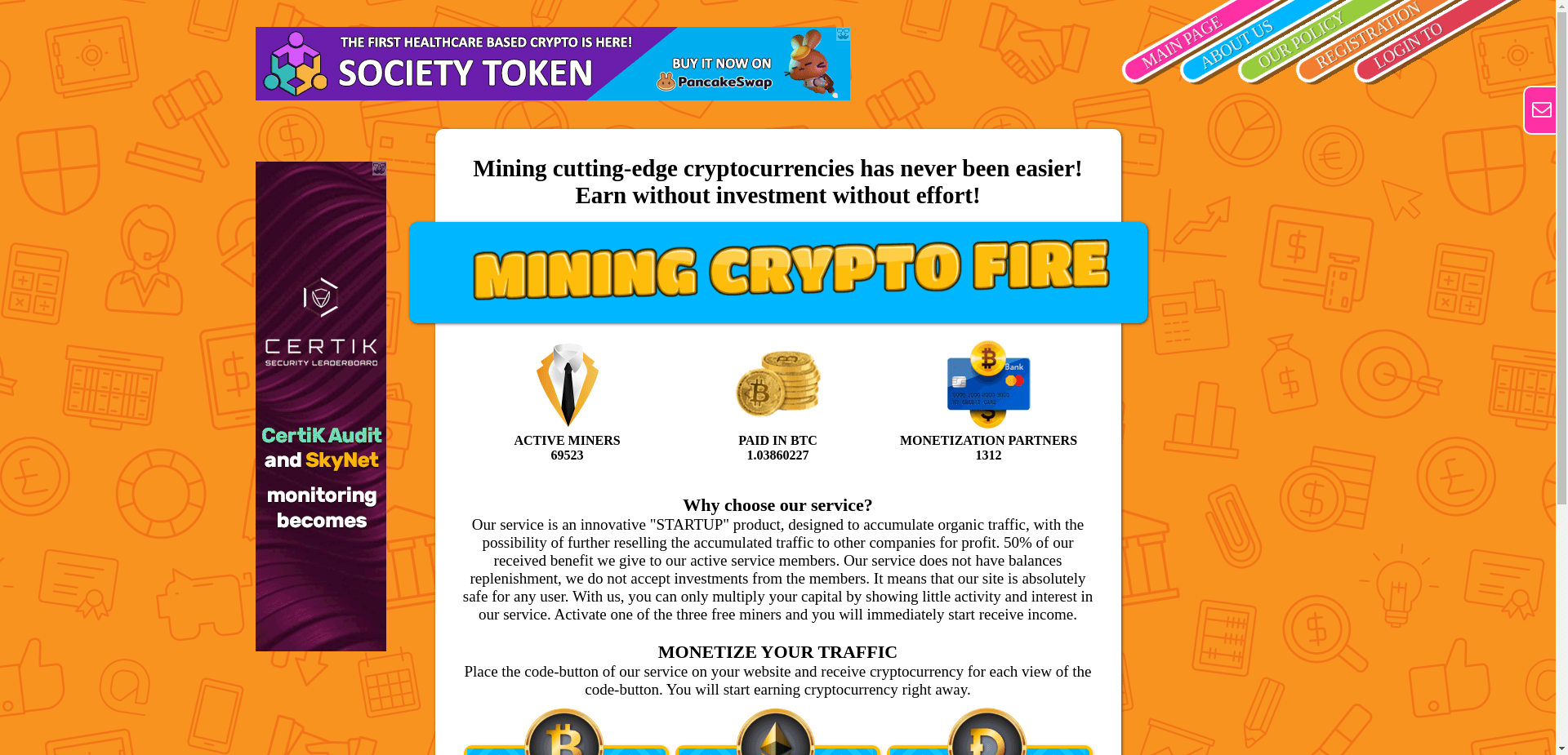 Mining Crypto Fire отзывы и обзор. Развод, лохотрон или правда. Только честные и правдивые отзывы на Baxov.Net