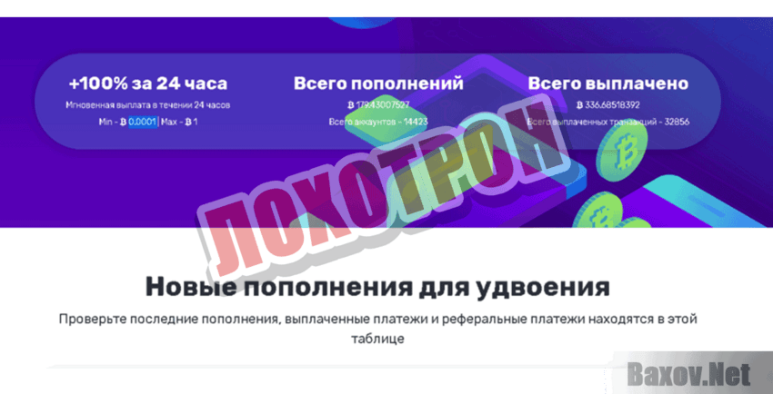 Double Your Bitcoins Лохотрон