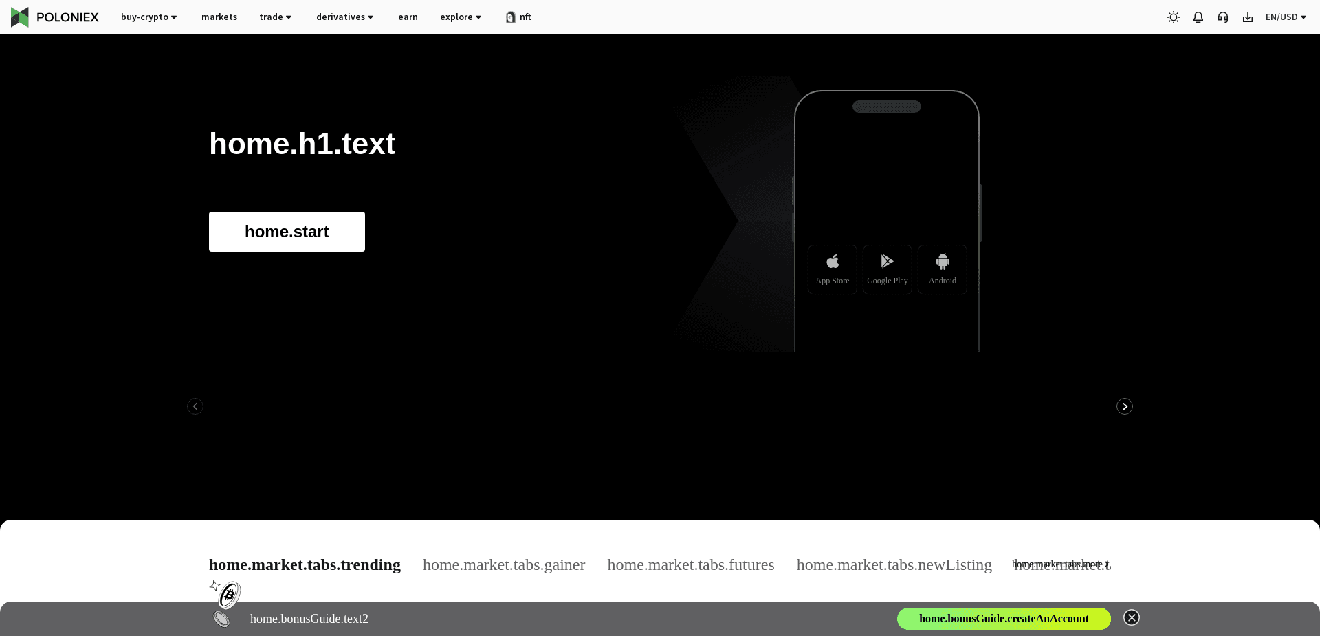 Screenshot for poloniex.com - 1