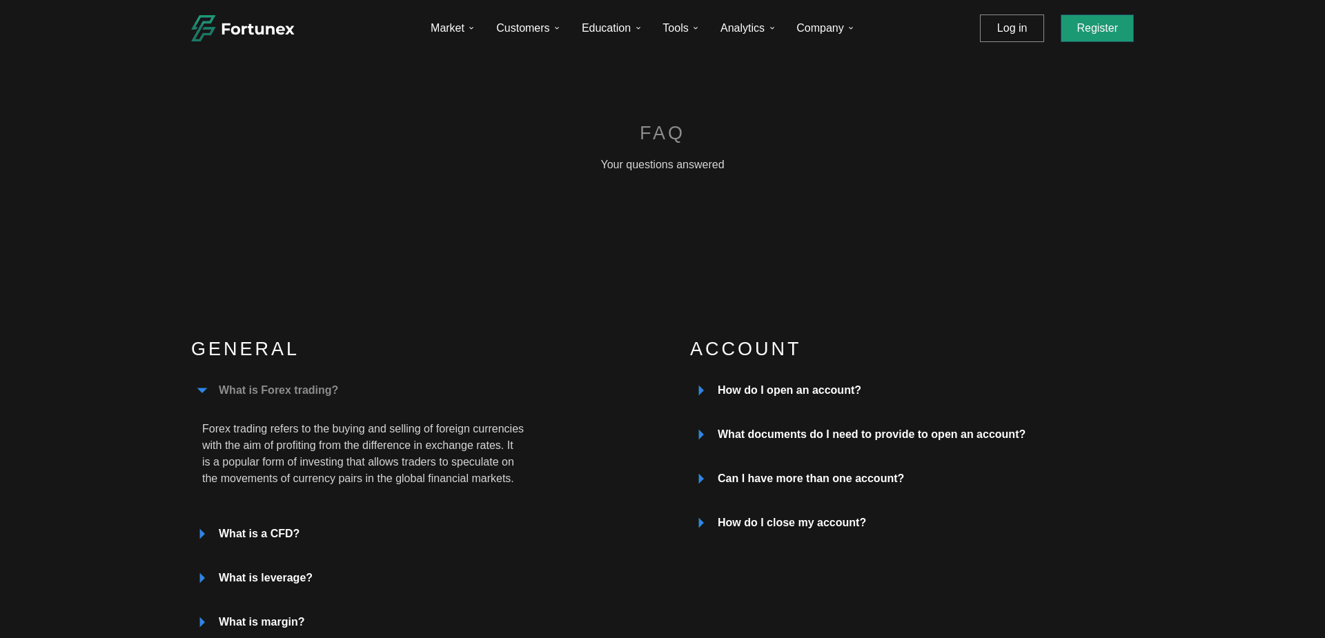 Screenshot for fortunex.tech - 3