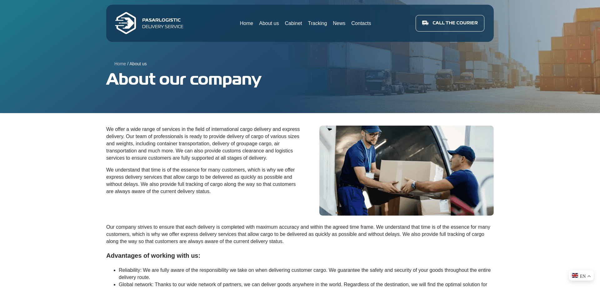 Screenshot for pasarlogistic.online - 0