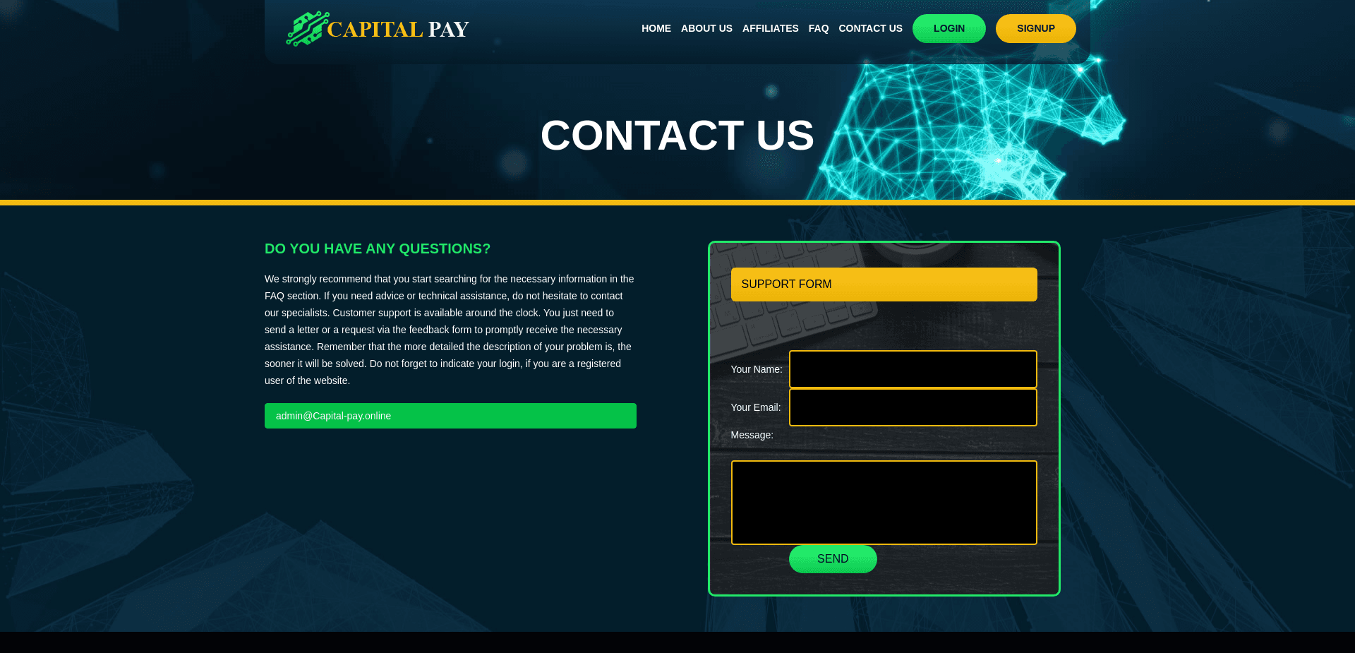 Screenshot for capital-pay.online - 2