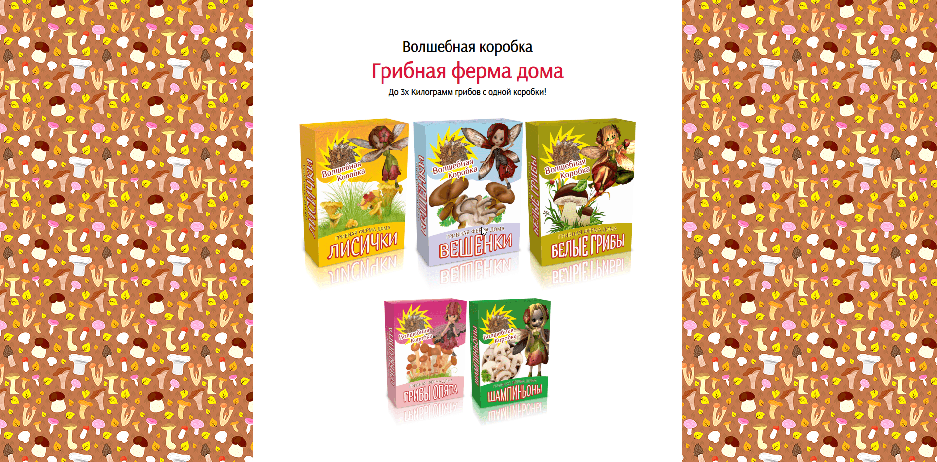 Волшебная коробка "Грибная ферма дома" - лохотрон
