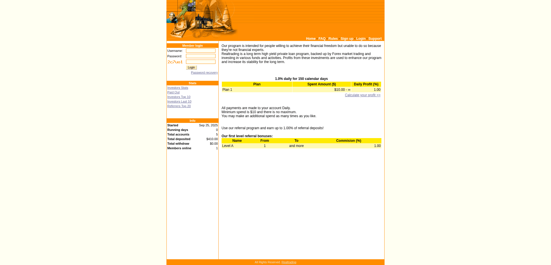 Screenshot for realtrading.org - 1