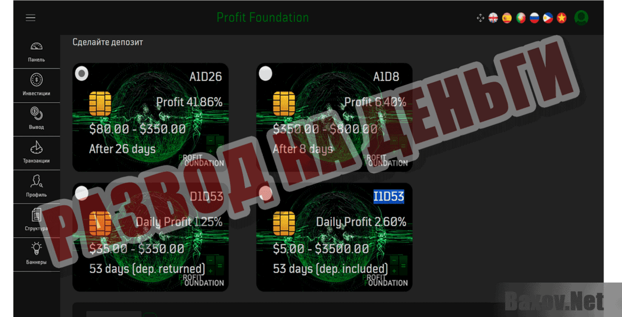 Profit Foundation Развод на деньги