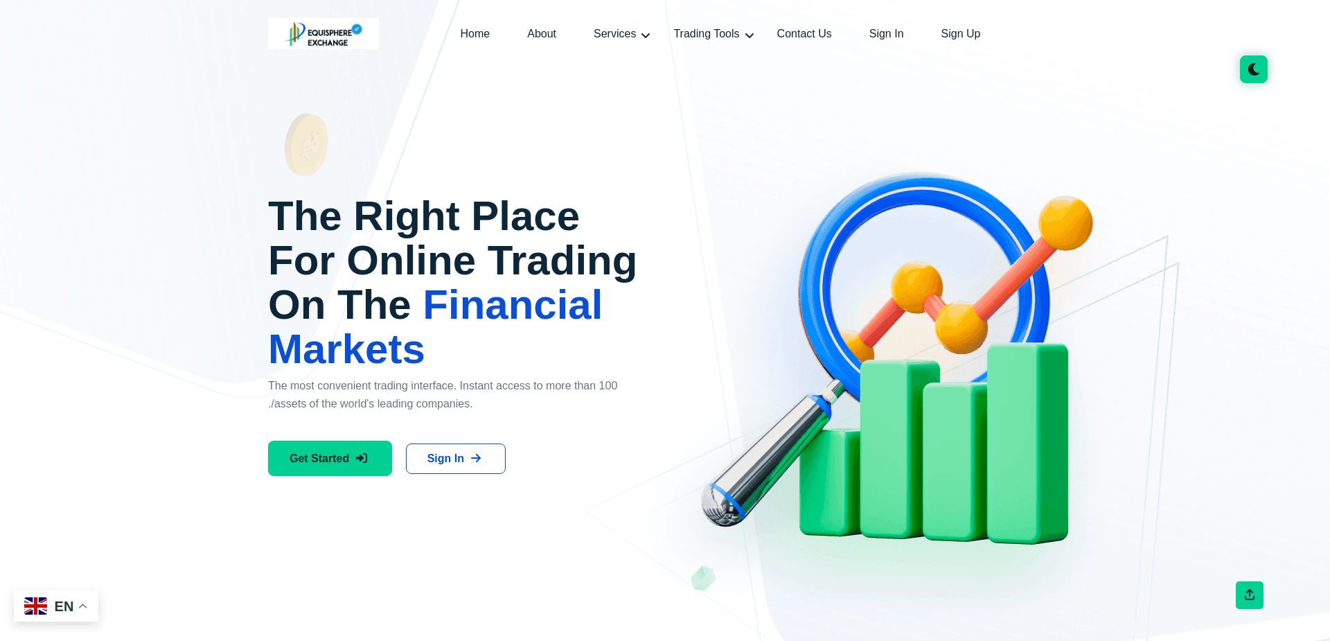 Screenshot for equispherexchange.com - 0