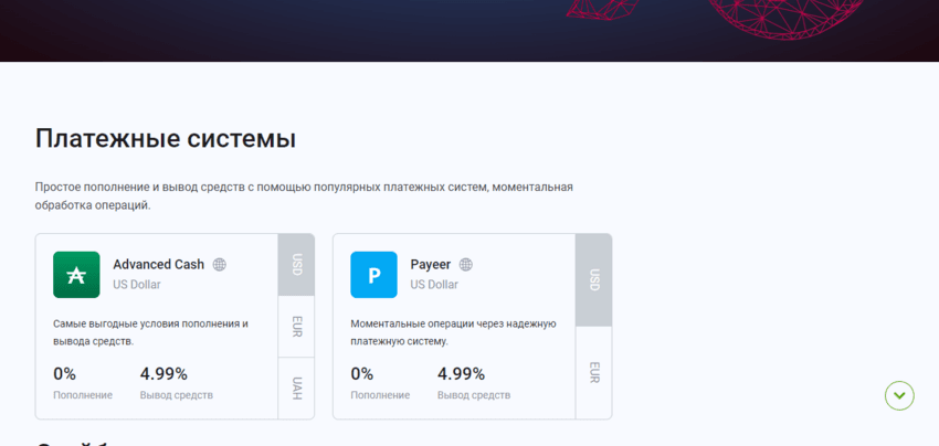 комиссии на сайте 