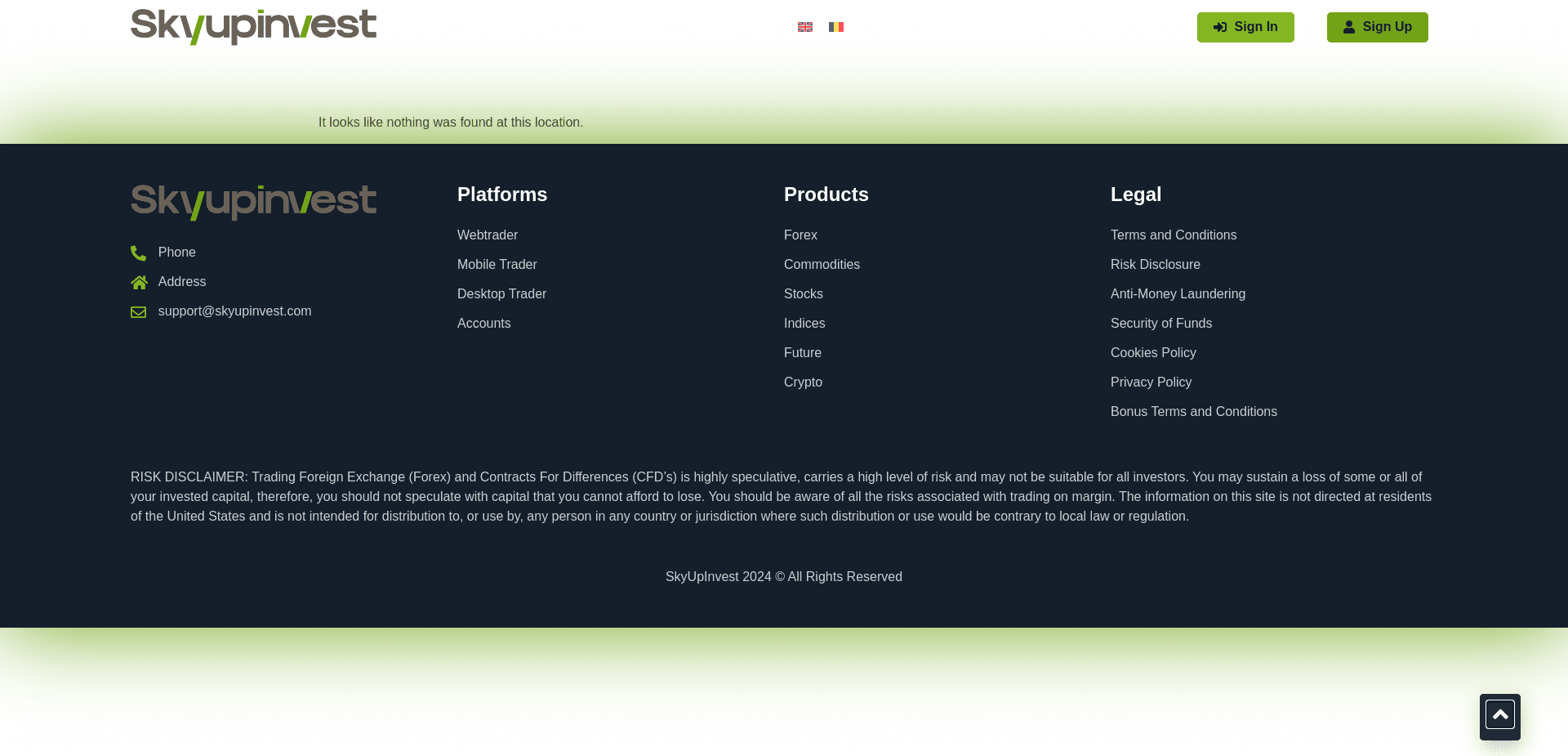 Screenshot for skyupinvest.com - 3