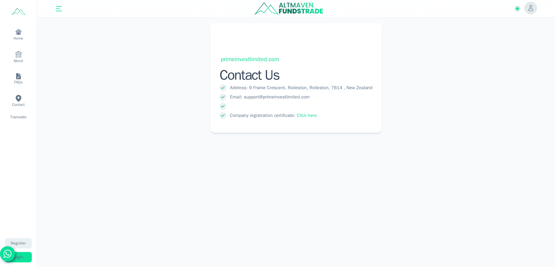 Screenshot for altmavenfundstrade.com - 3