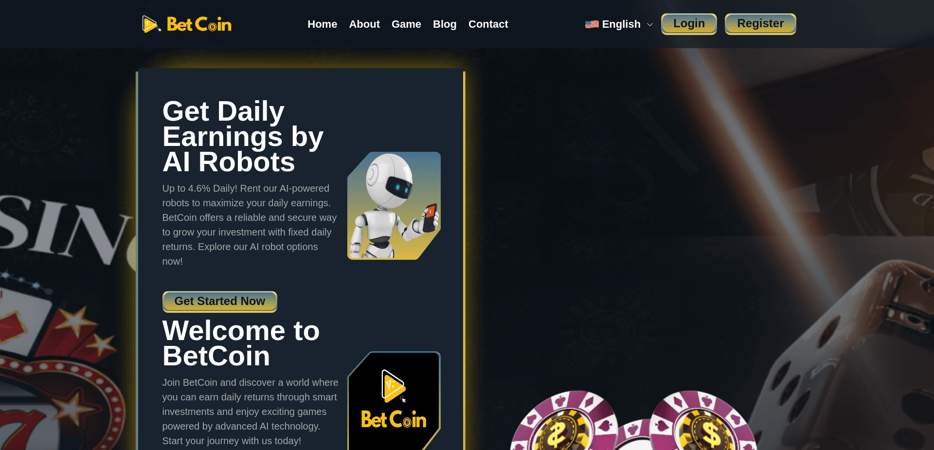 Screenshot for aibetcoin.com - 1