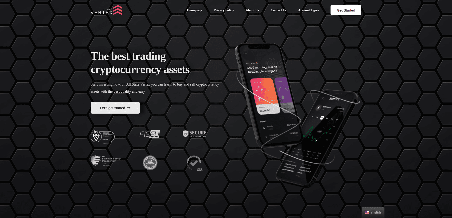 Screenshot for allstatevertex.com - 2