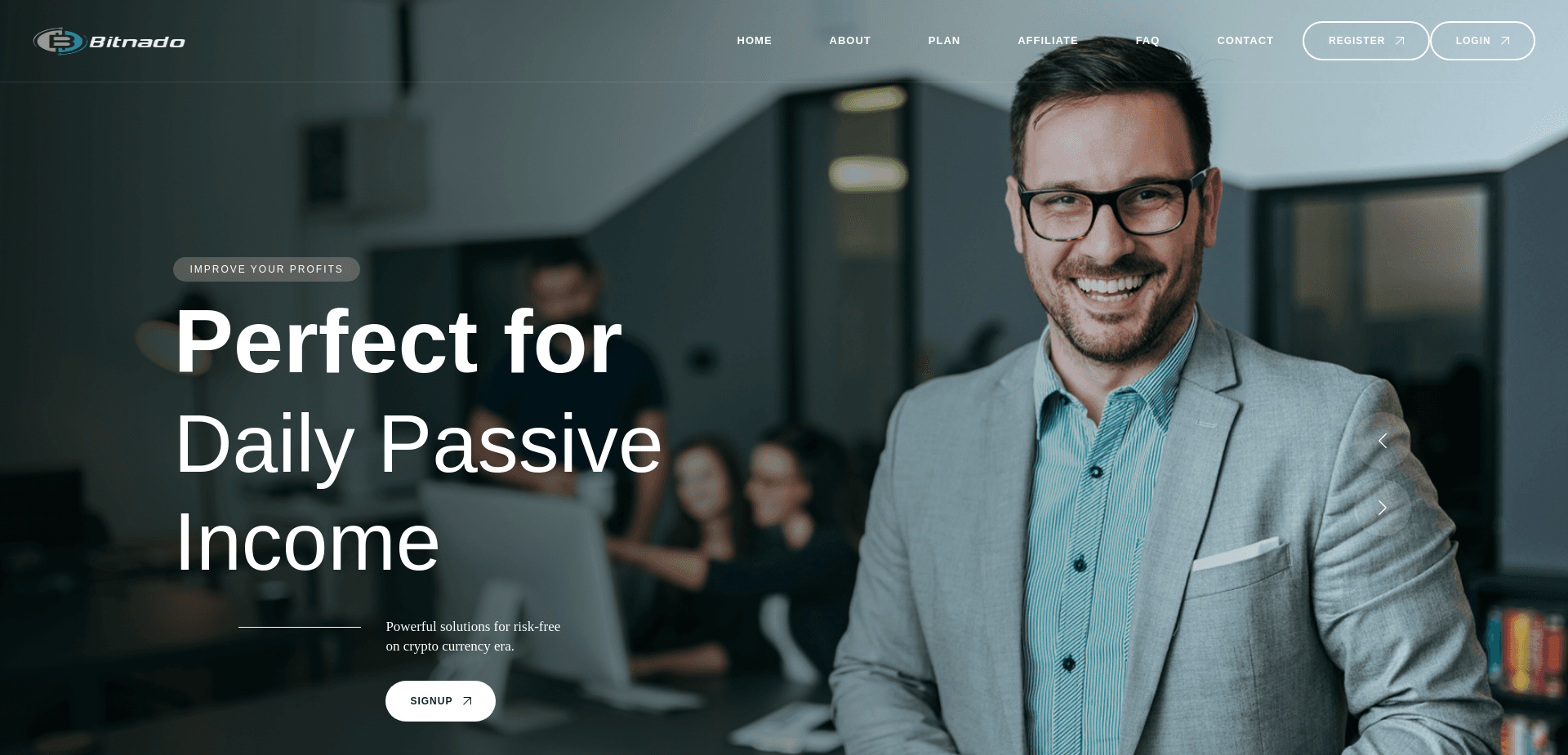 Screenshot for bitnado.cc - 1