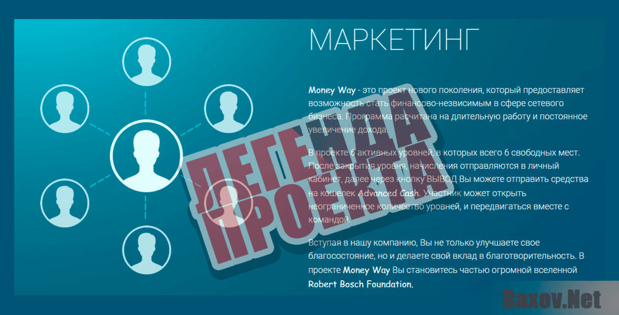 MoneyWay -  - Легенда проекта