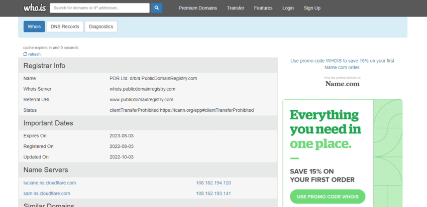 дата регистрации проекта 