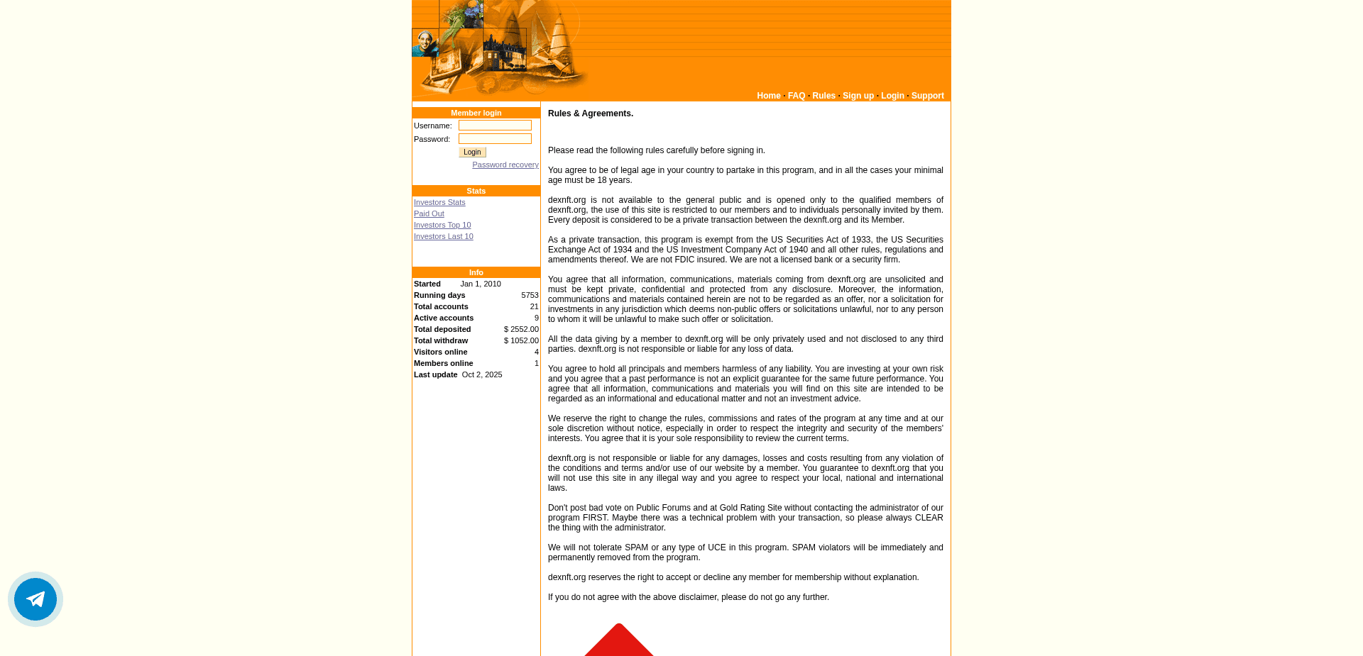 Screenshot for dexnft.org - 2