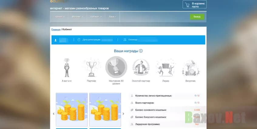 Личный кабинет хайпа