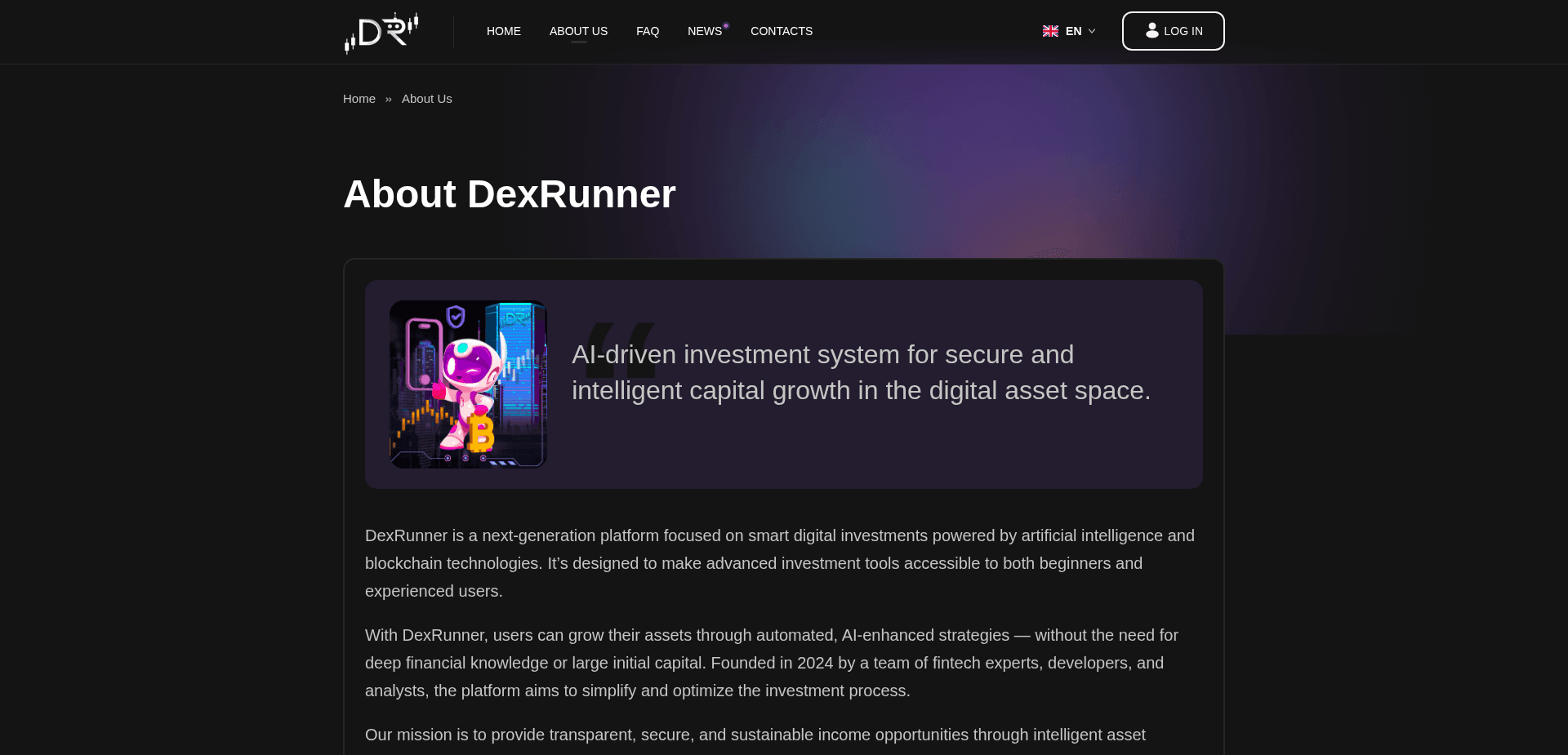 Screenshot for dexrunner.net - 0