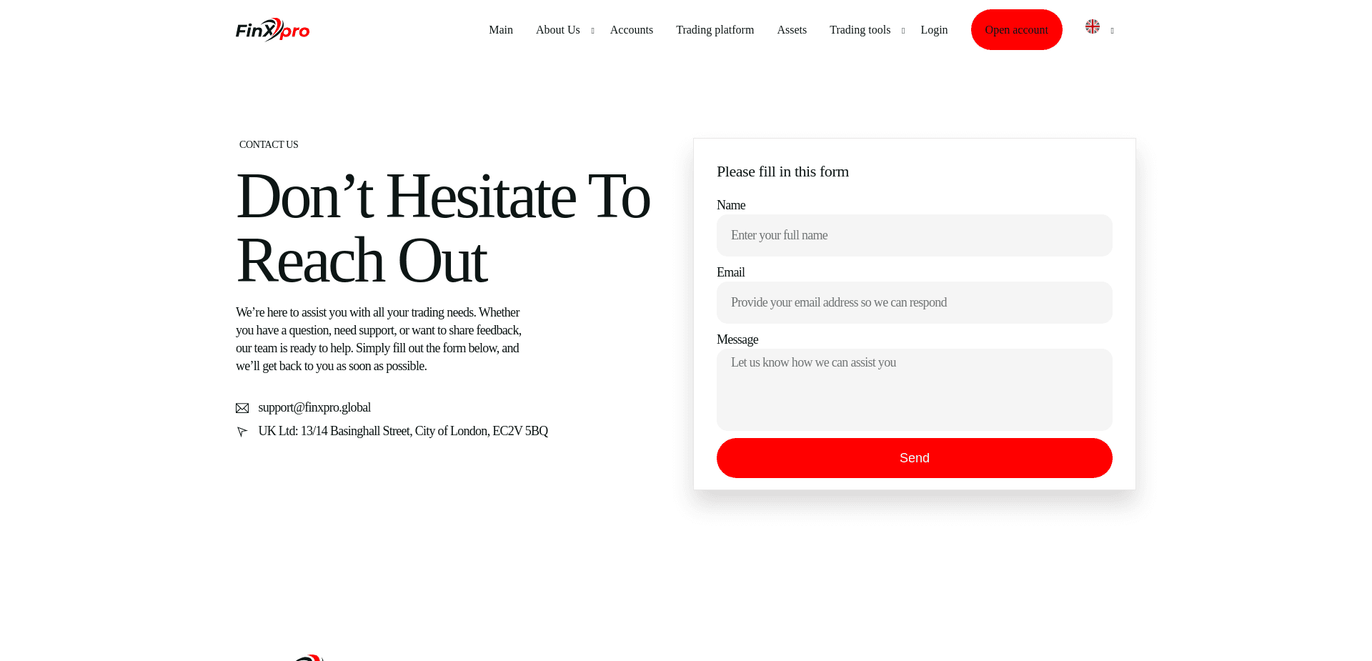 Screenshot for finxpro.online - 2