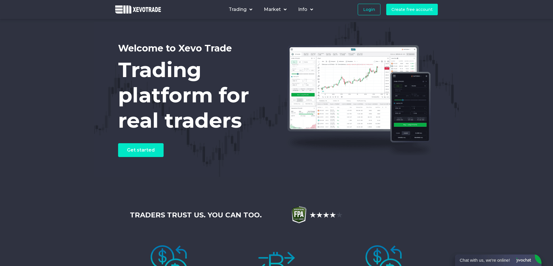 Screenshot for xevotrade.com - 0