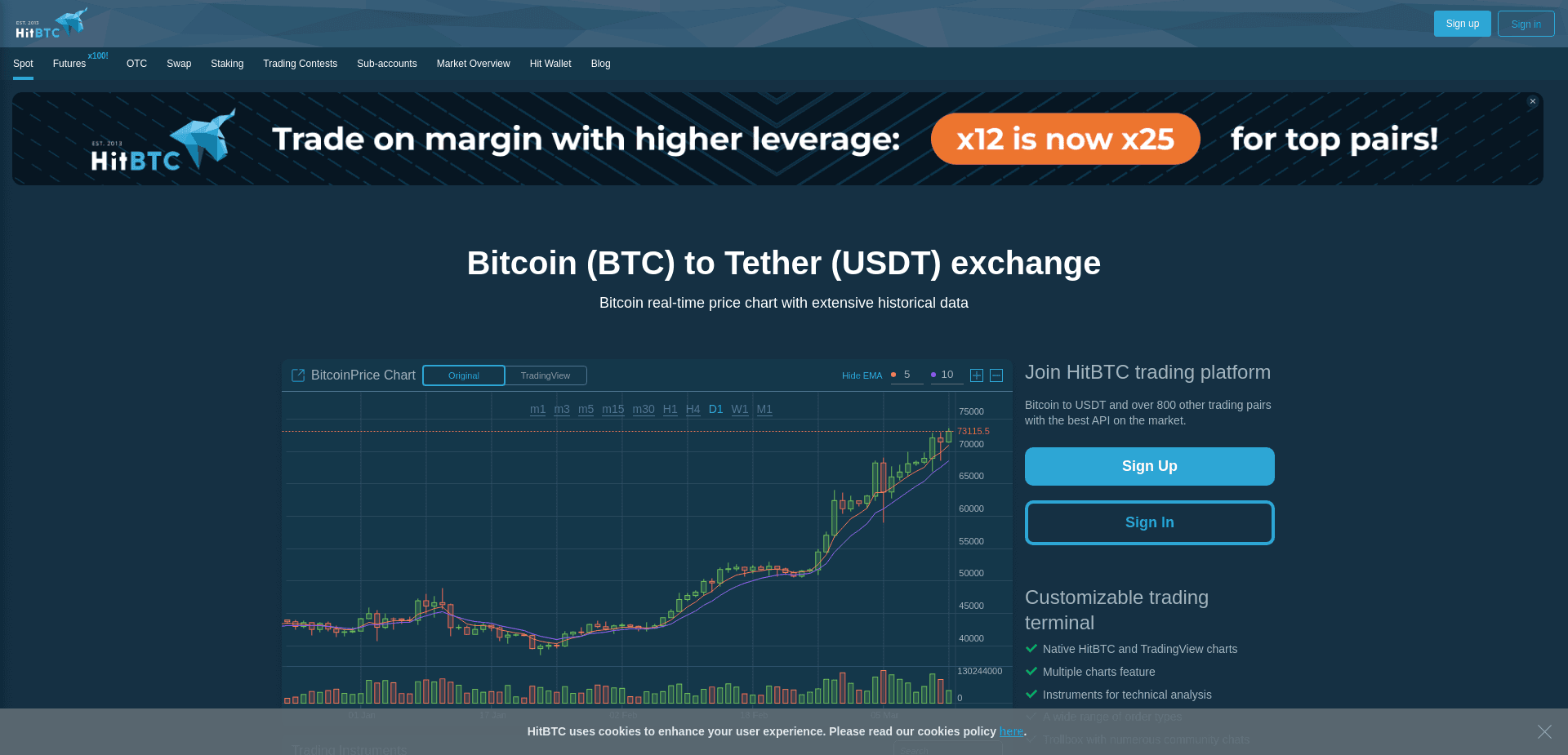 Screenshot for hitbtc.com - 3