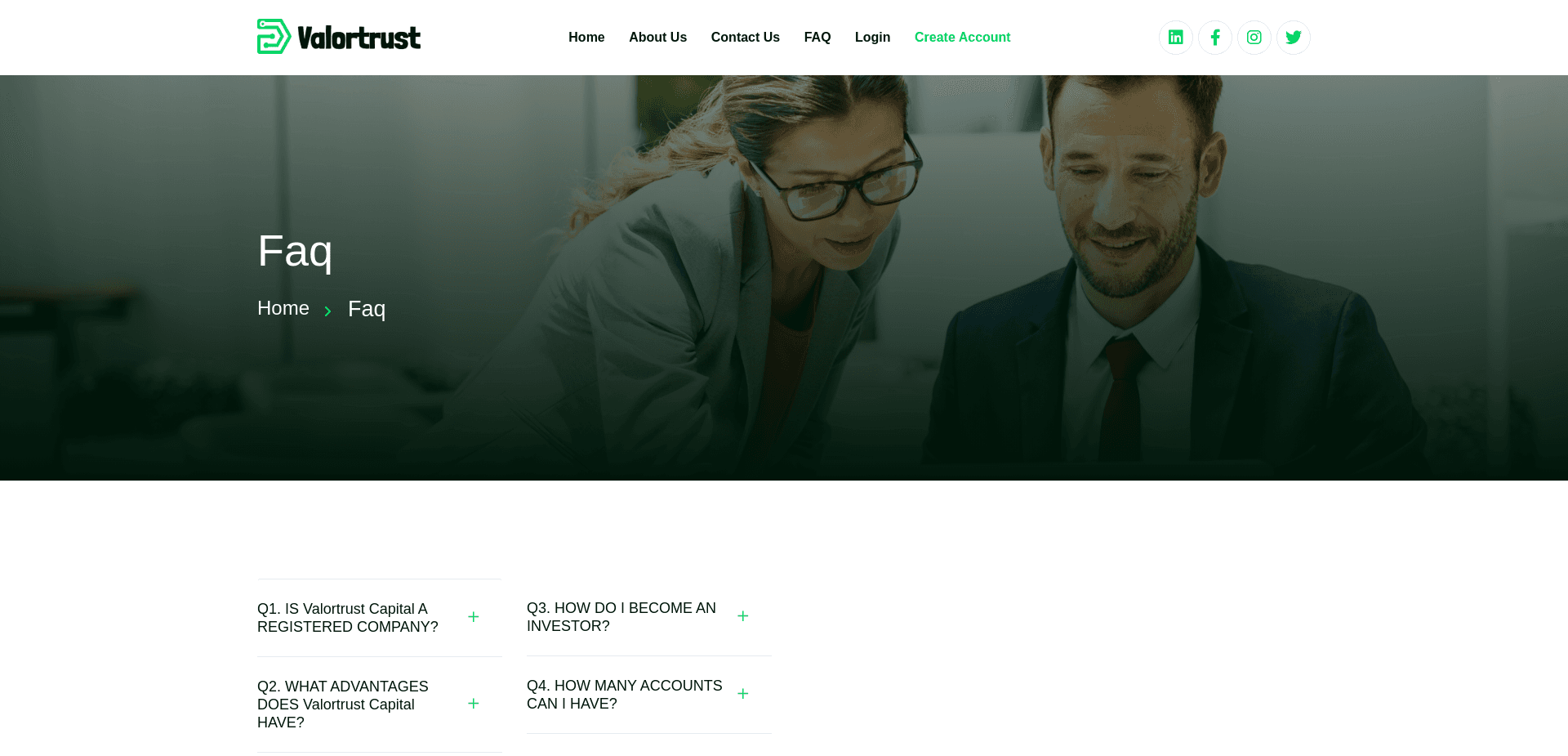 Screenshot for valortrustcapital.com - 2