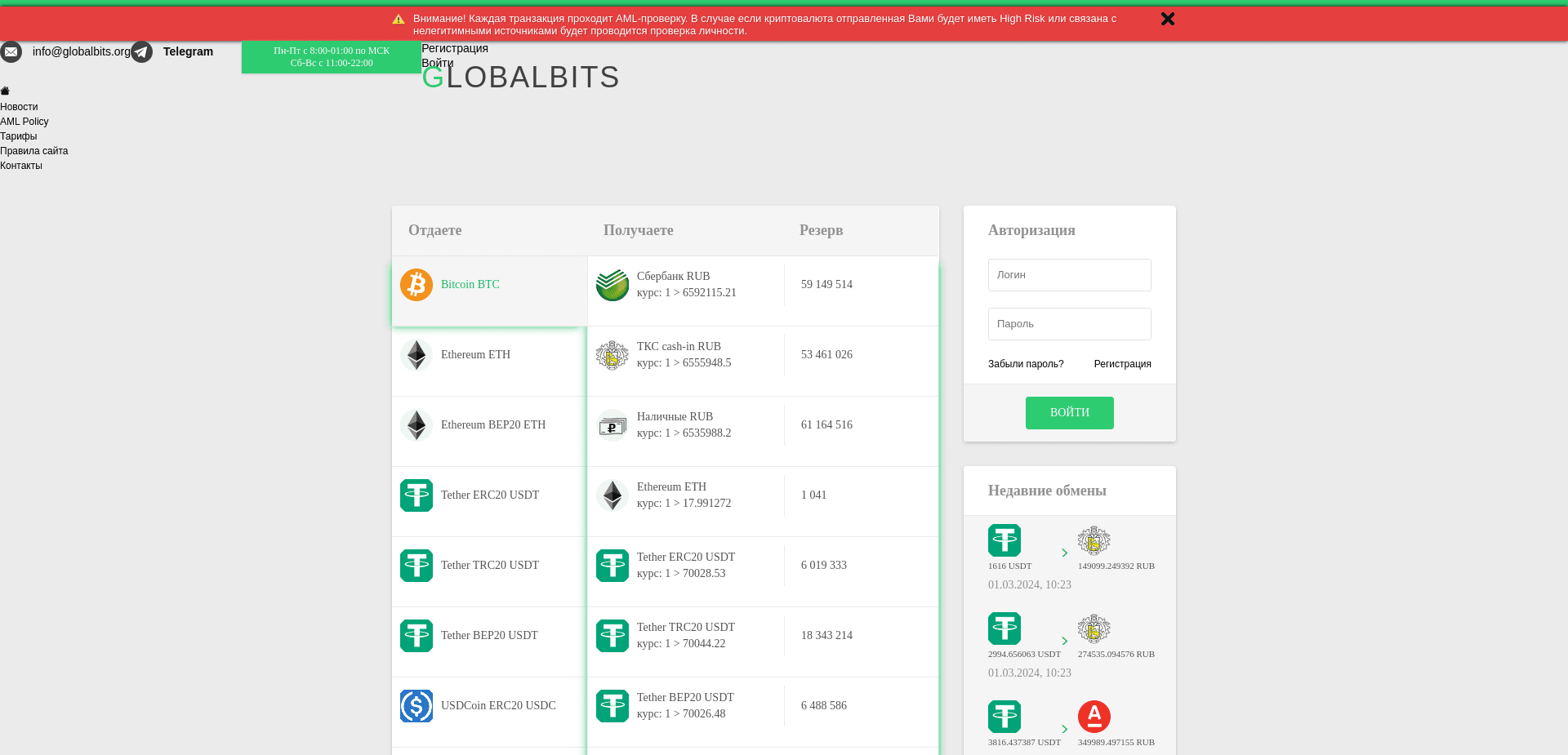 Screenshot for globalbits.org - 1