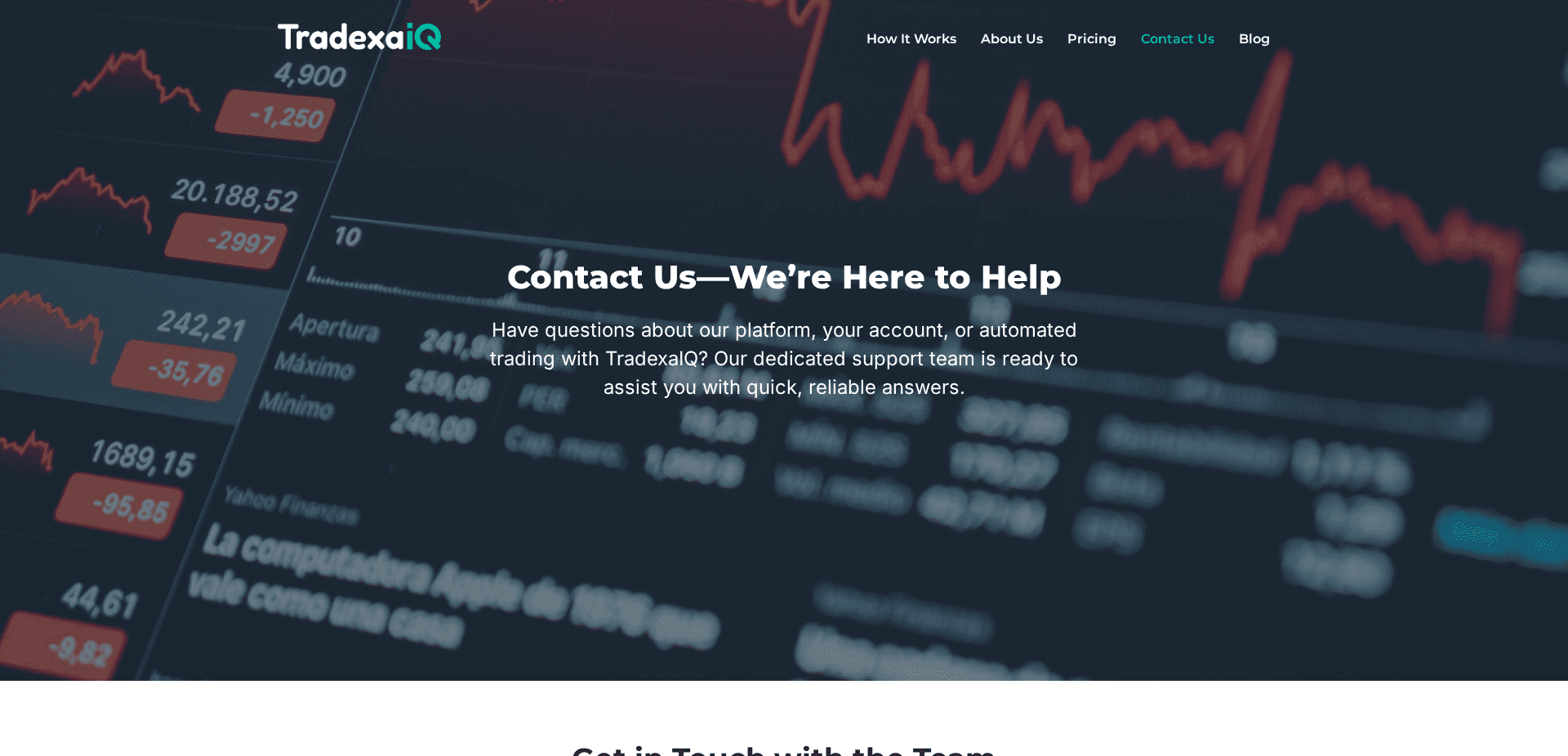 Screenshot for tradexaiq.com - 1