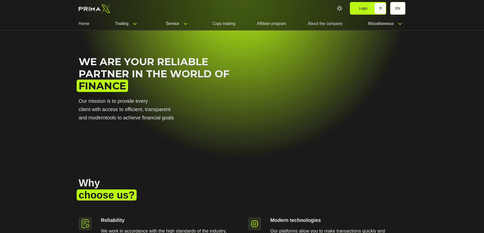 Screenshot for primax.broker - 2