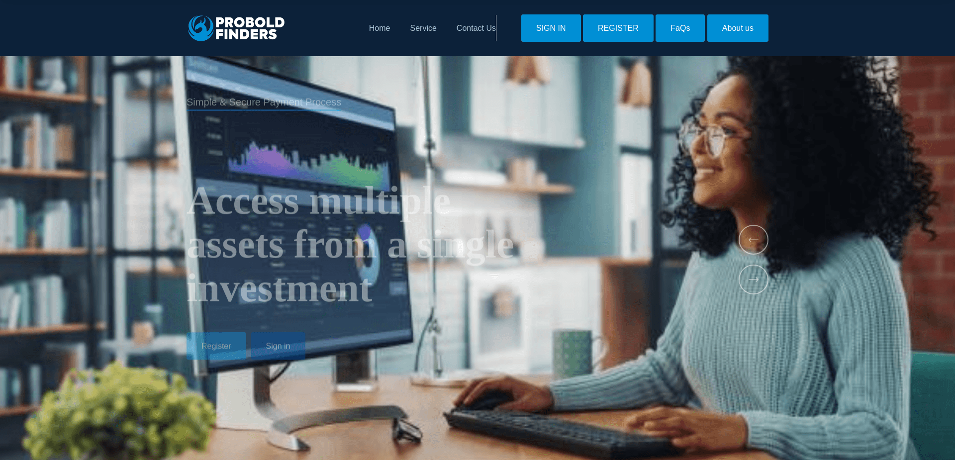 Screenshot for proboldfinders.com - 1