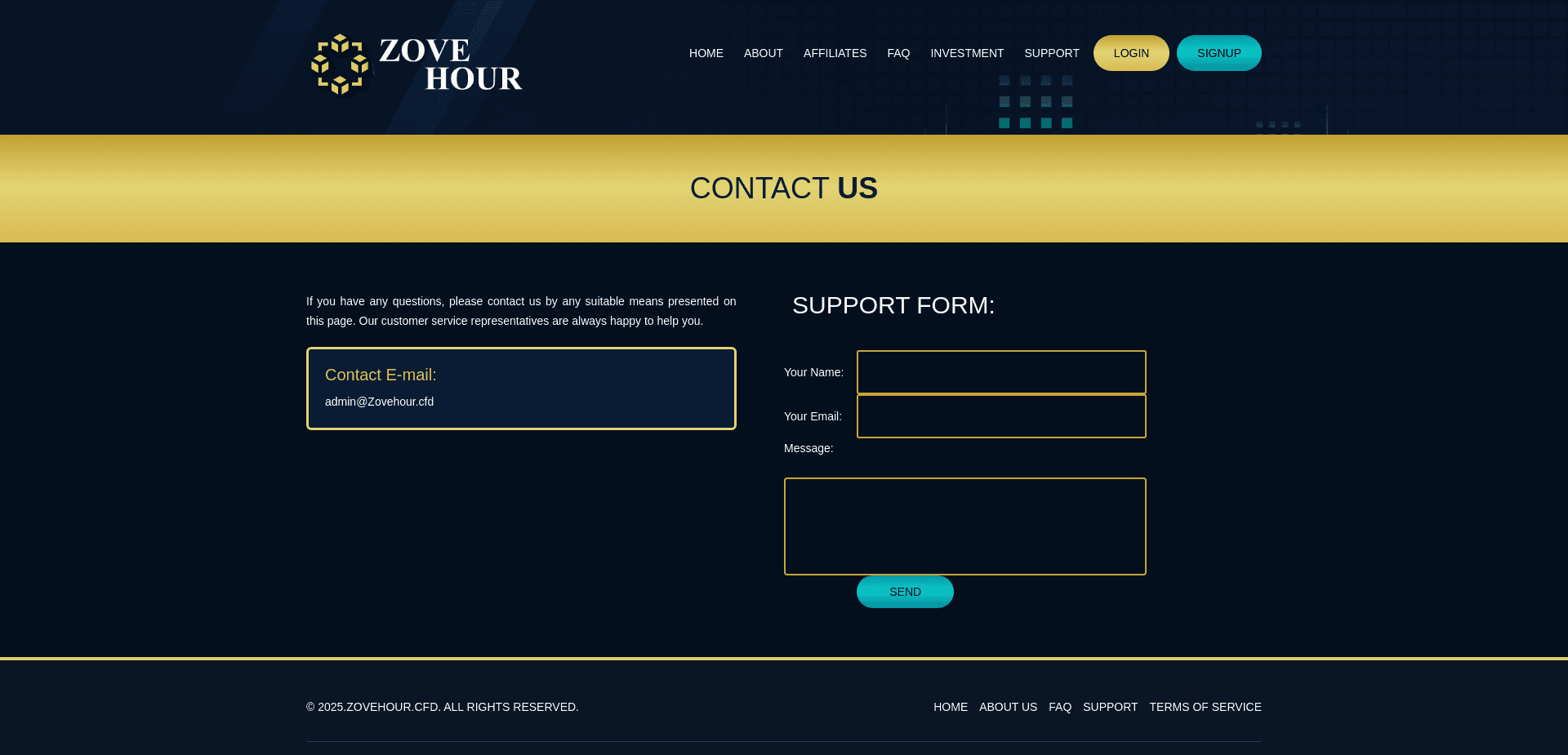 Screenshot for zovehour.cfd - 1