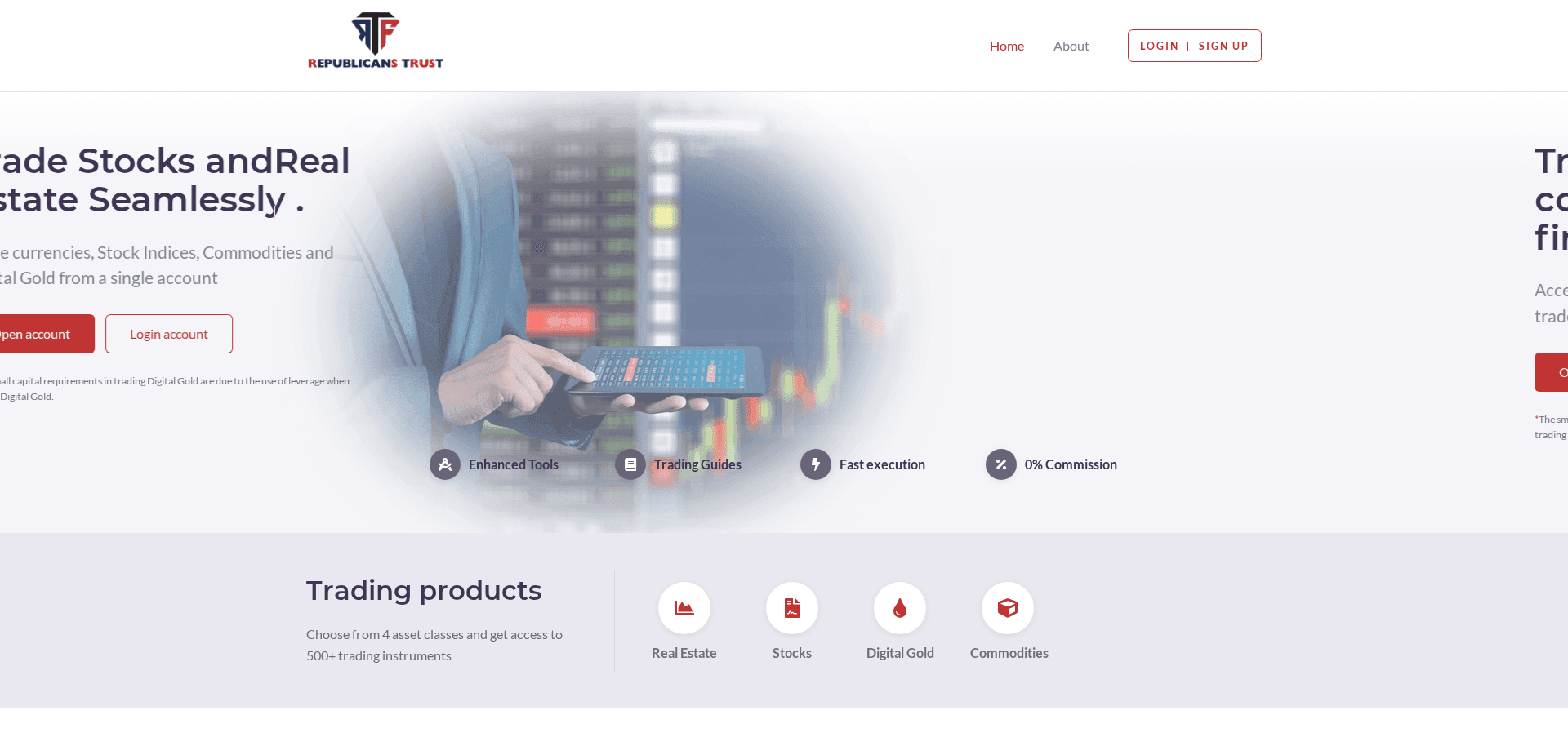 Screenshot for republicanstrust.org - 3