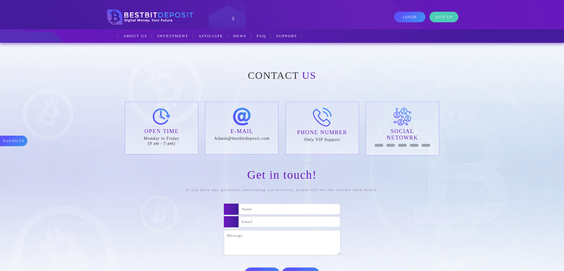 Screenshot for bestbitdeposit.com - 1