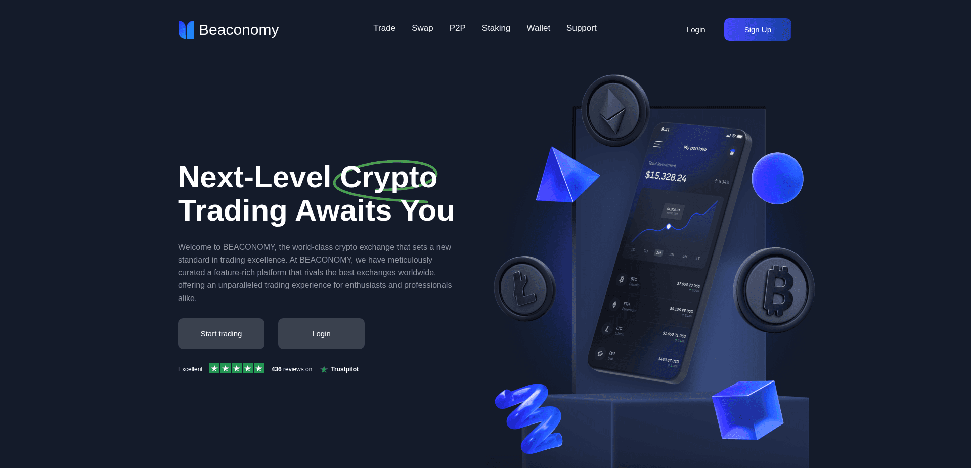 Screenshot for beaconomywallet.com - 1