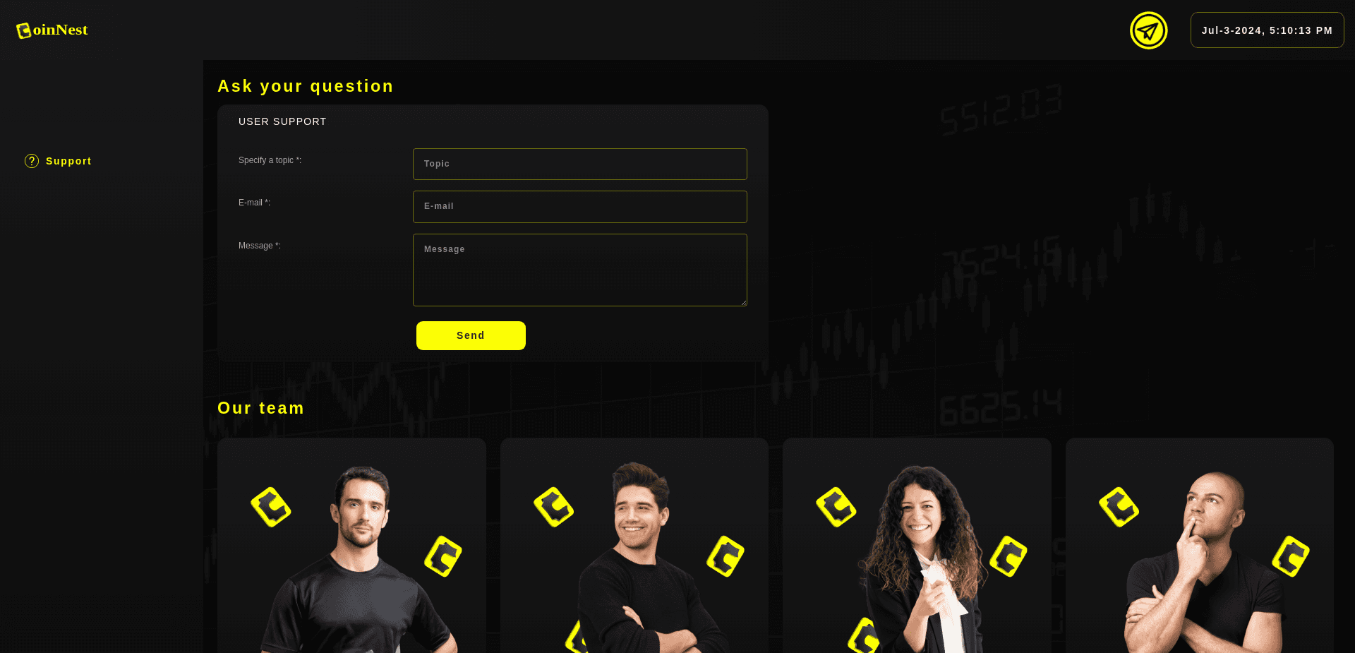 Screenshot for coinnest.trade - 6