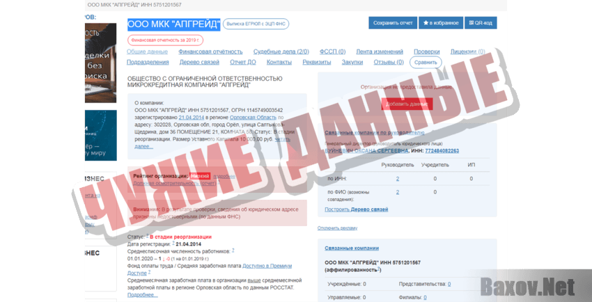 Центр банковских гарантий Чужие данные