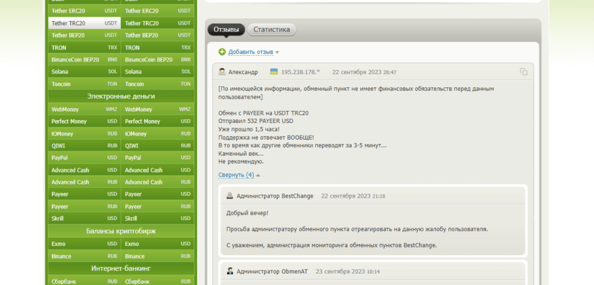 отзывы об обменнике криптовалюты 