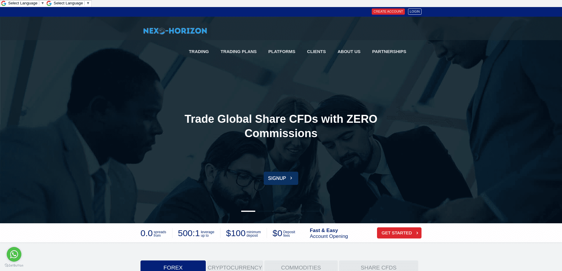 Screenshot for nexohorizon.tech - 1