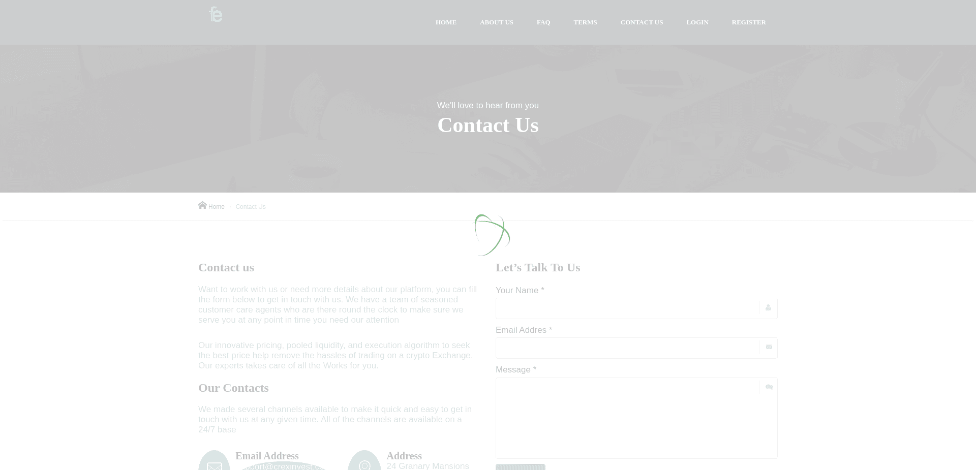 Screenshot for crexinvest.com - 3