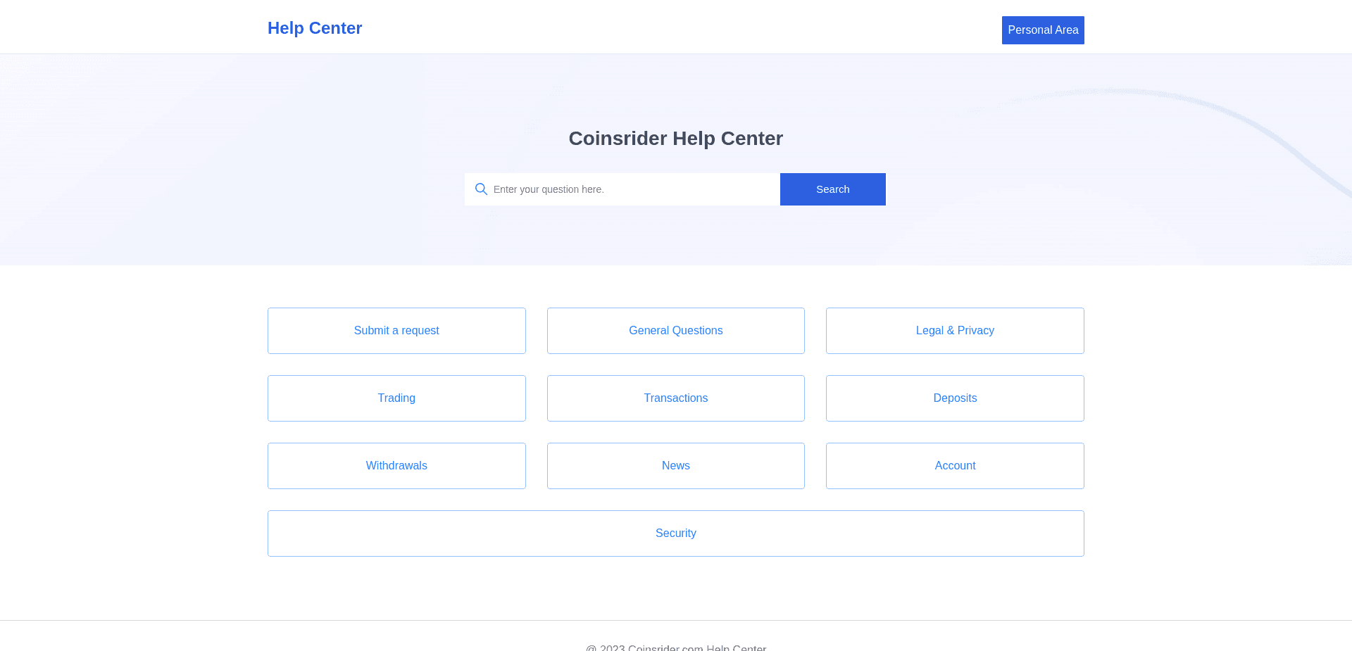 Screenshot for coinsrider.com - 2
