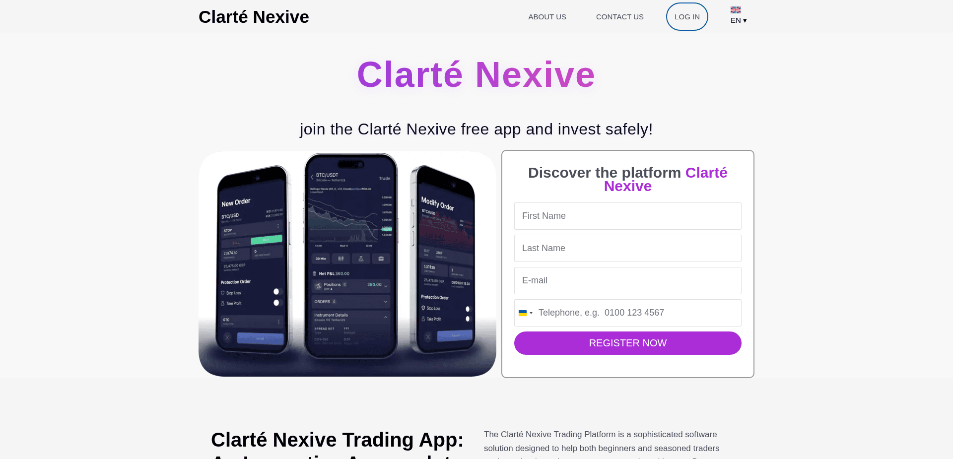 Screenshot for clarte-nexive-app.com - 0