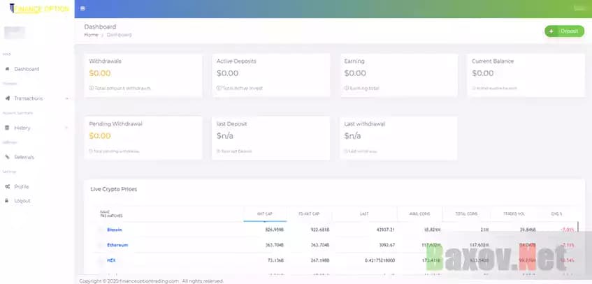 Личный кабинет лохотрона