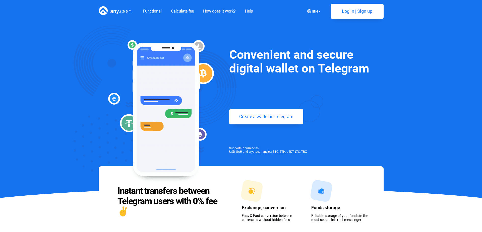 Screenshot for any.cash - 0