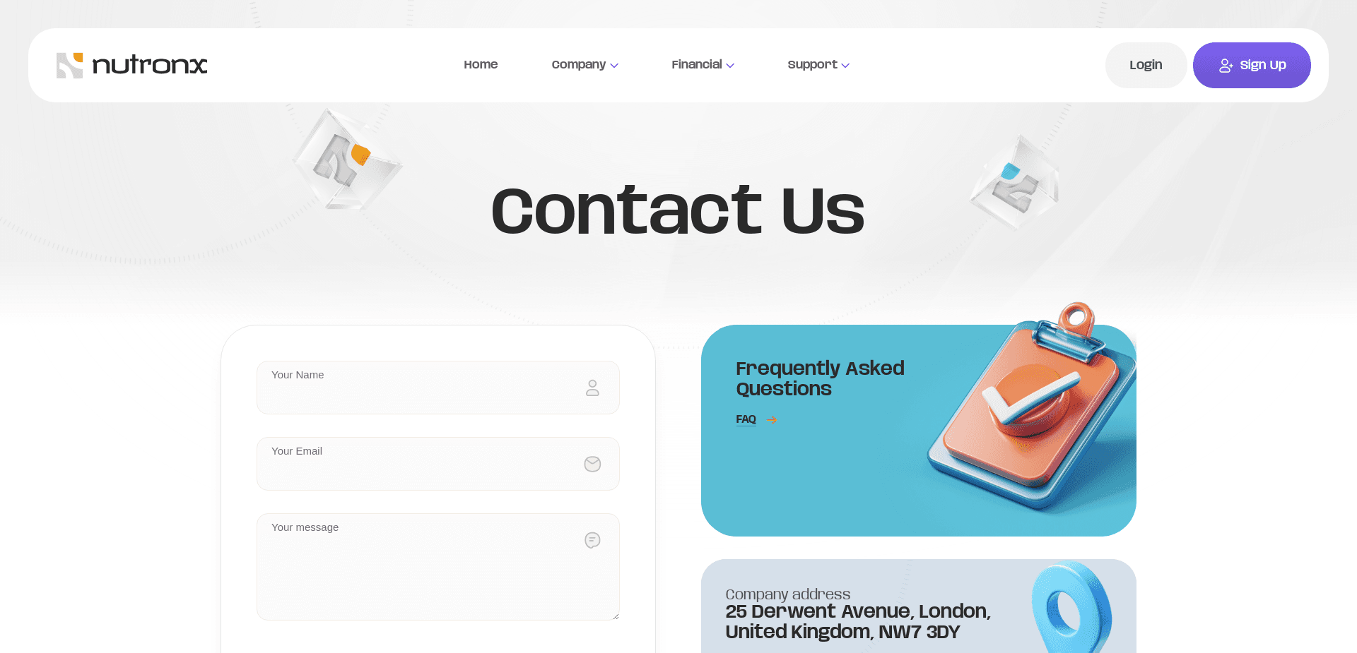 Screenshot for nutronx.org - 3