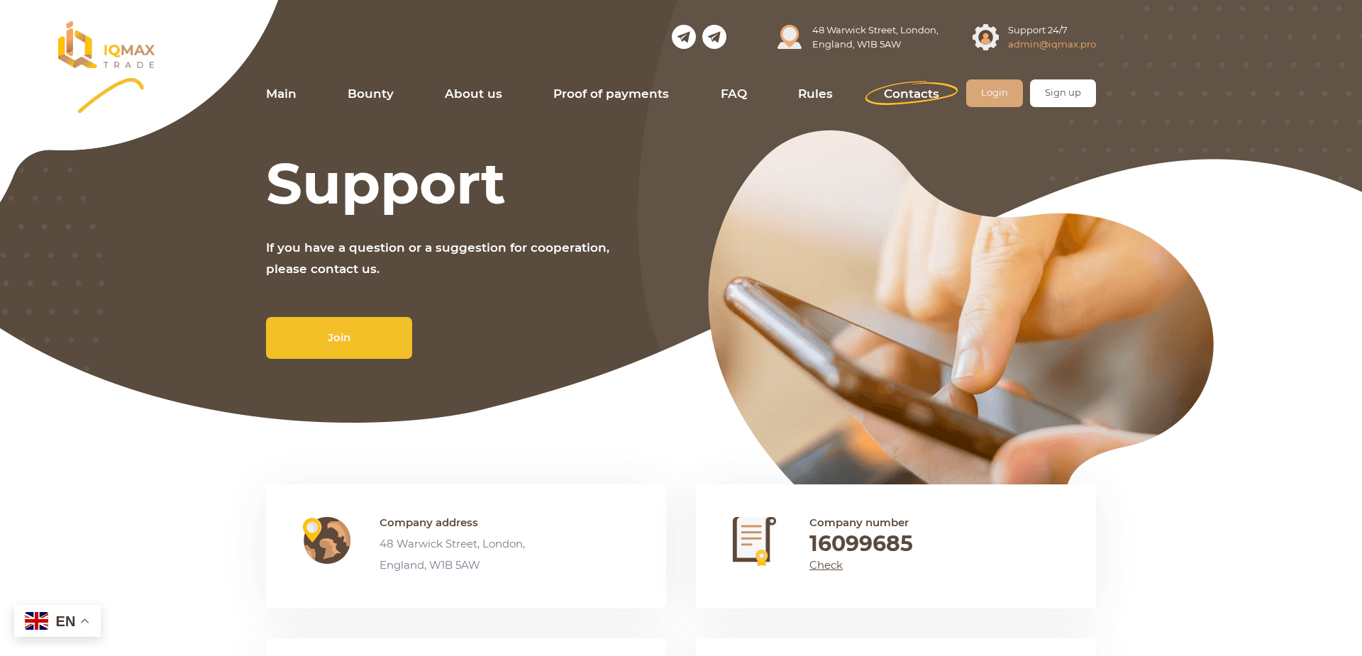 Screenshot for iqmax.pro - 0