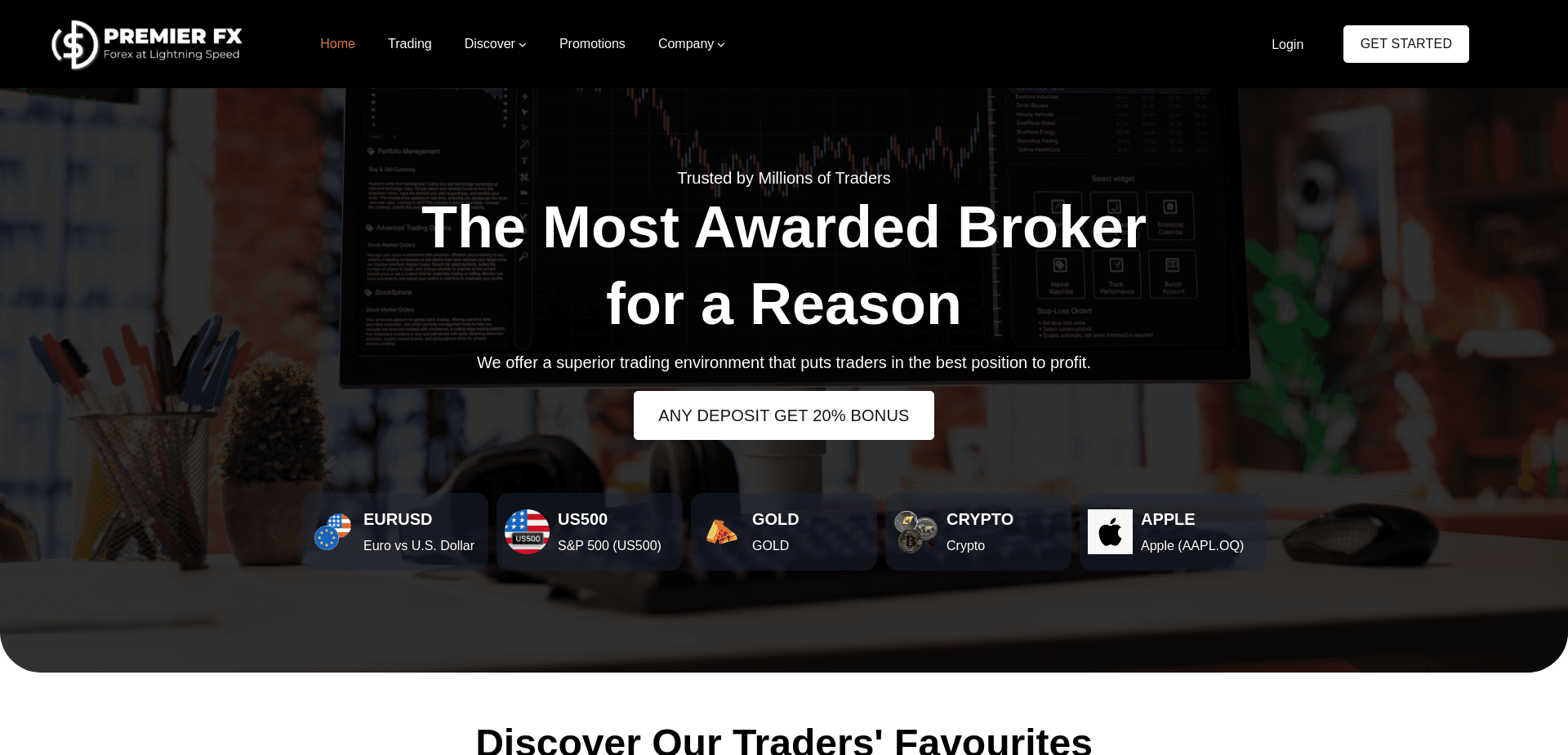 Screenshot for premierfxltd.com - 3